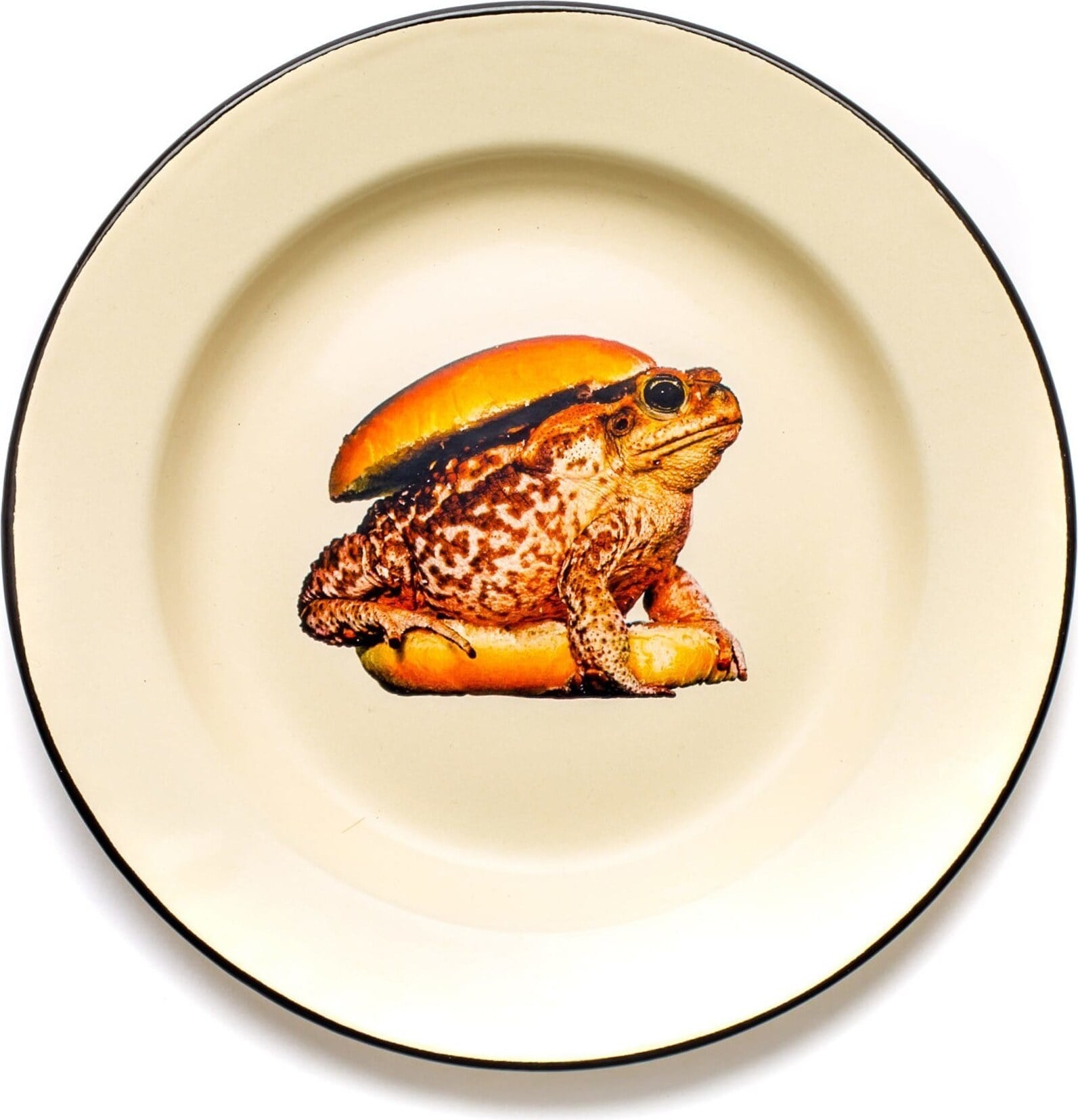 Essteller Seletti Wears Toiletpaper Frog Teller Emailliert