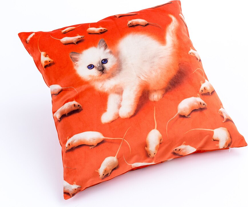 Seletti Wears Toiletpaper Kitten Kudde