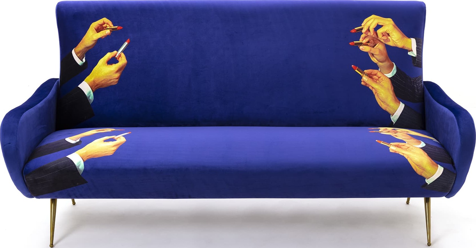 Seletti Wears Toiletpaper Lipsticks Dreier-Sofa