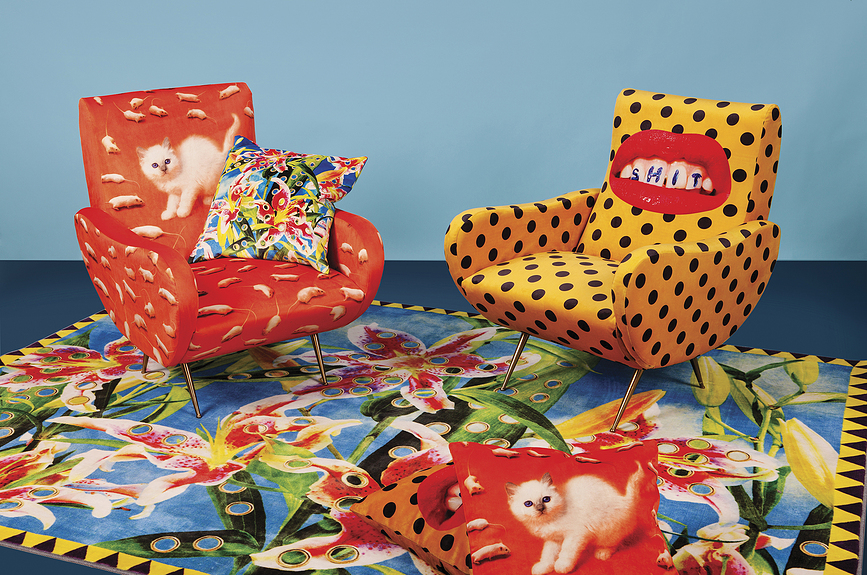 Seletti Wears Toiletpaper Lipsticks Μαξιλαροθήκη