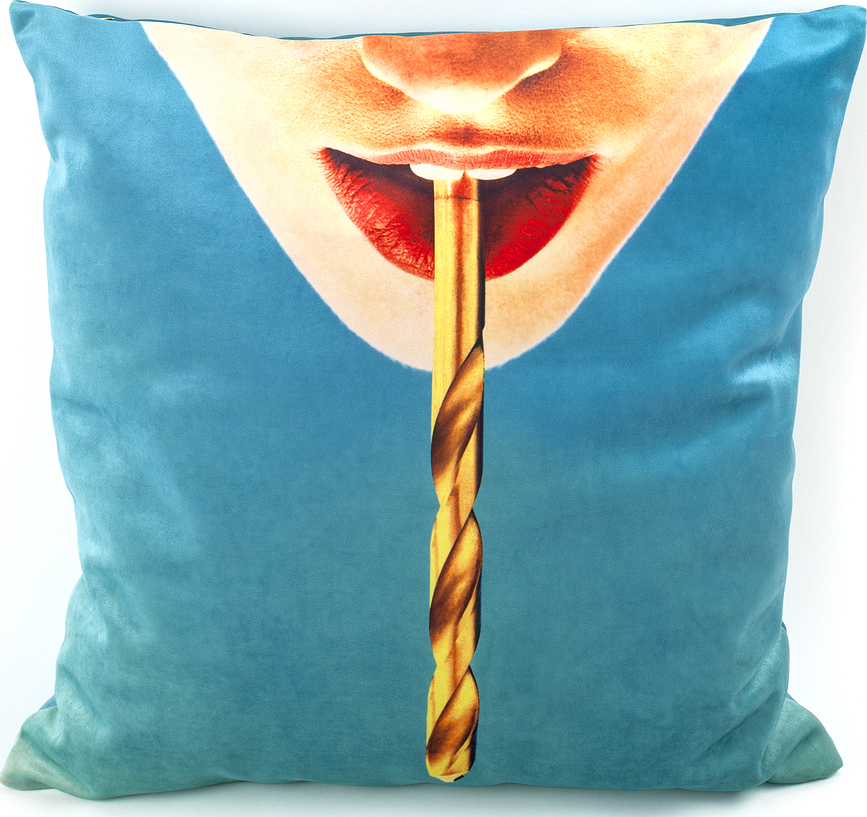 Seletti Wears Toiletpaper PE Coussin, motif Drill