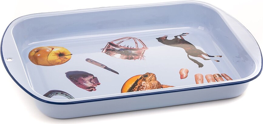 Seletti Wears Toiletpaper Φόρμα για Κέικ, επισμαλτωμένη, μπεζ