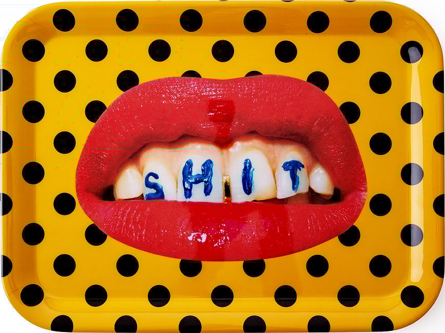 Seletti Wears Toiletpaper Plateau, motif Shit