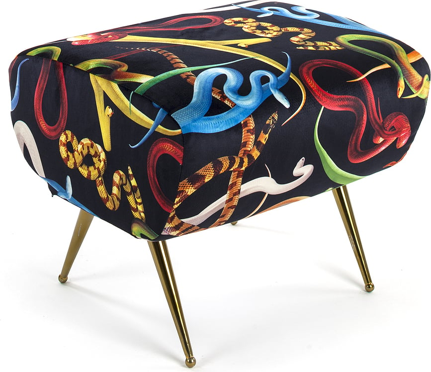 Seletti Wears Toiletpaper Snakes Pouf