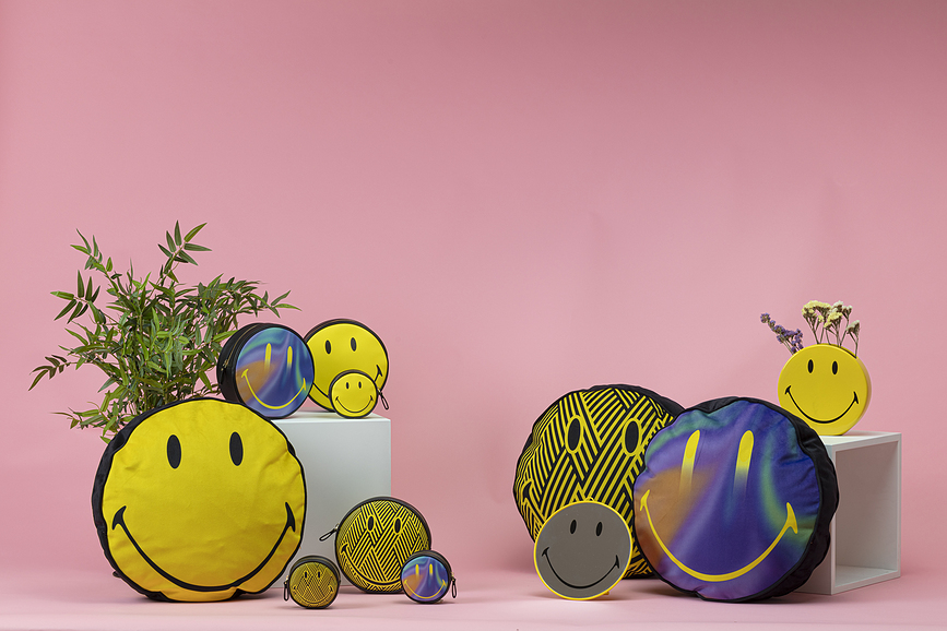 Smiley Πορτοφόλι, σχέδιο ζιγκ-ζαγκ, 10 cm