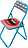 Studio Job-Blow Klappstuhl Lippen