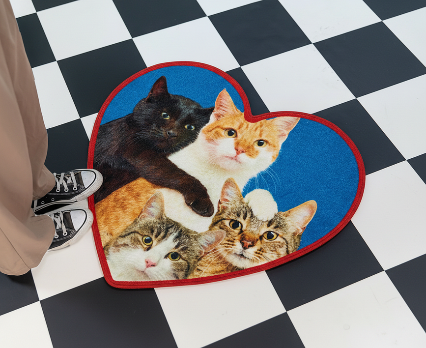Tappetino da bagno Toiletpaper Cat Surprise 65 x 72 cm