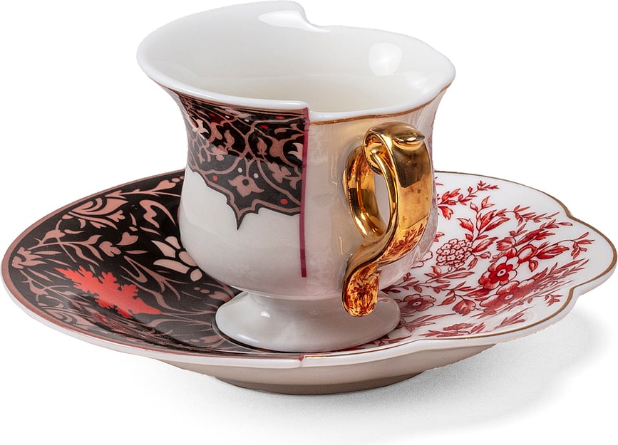 Taza de café Hybrid New Era Djenne, con platillo