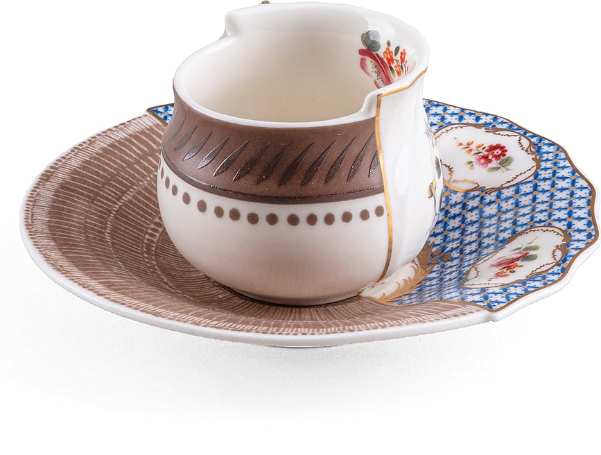 Taza de café Hybrid New Era Djenne, con platillo