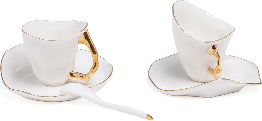 Tazas de café Meltdown, con cucharillas, 2 unidades