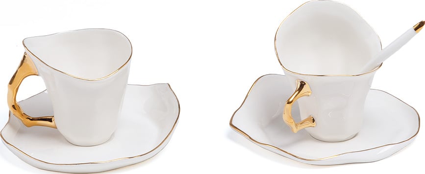 Tazas de café Meltdown, con cucharillas, 2 unidades