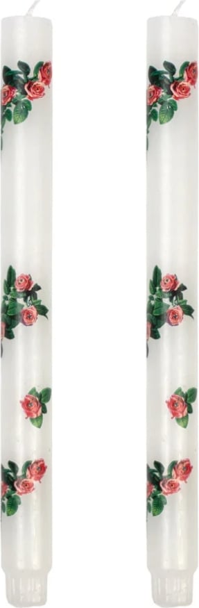 Toiletpaper Kerzen Roses 27 cm, 2 St.