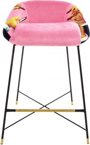 Barhocker Toiletpaper Pink Lipstick Hoker
