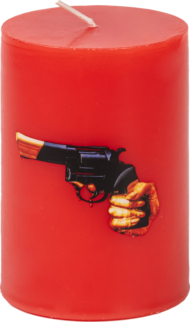 Toiletpaper Revolver Kerze 10 cm