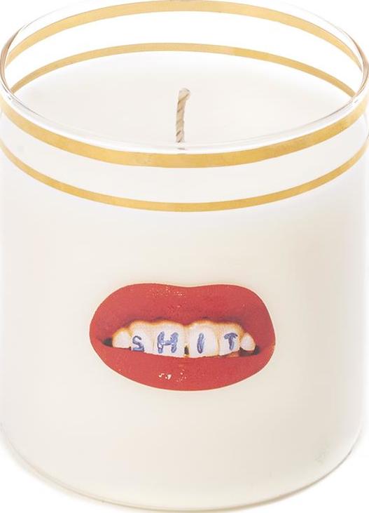 Toiletpaper Shit Kerze aus Glas