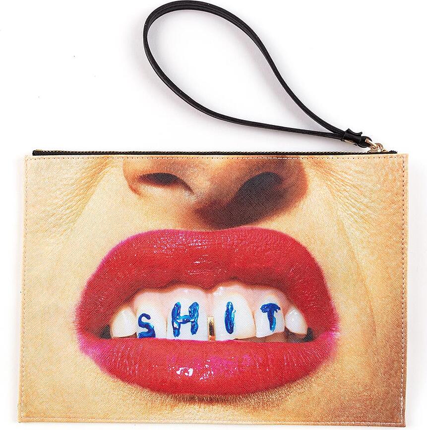 Toiletpaper Shit Pochette plate avec poignée, 28 cm