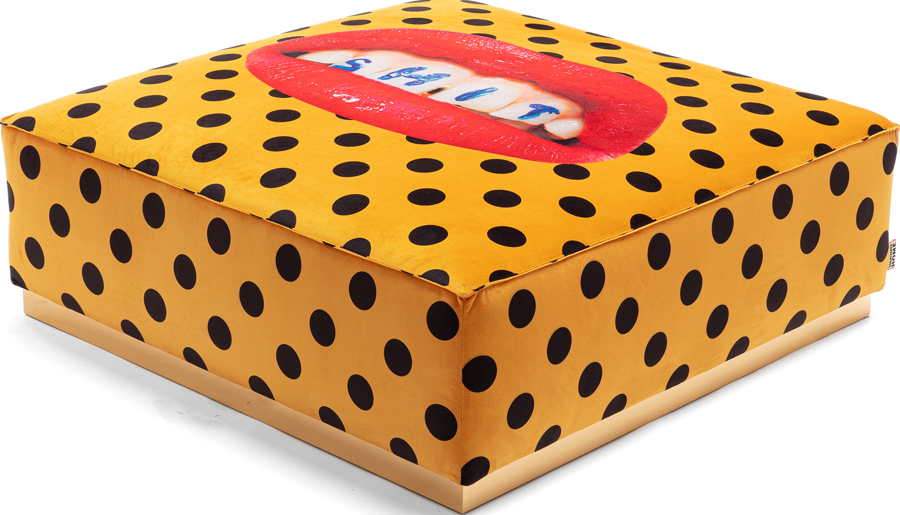 Toiletpaper Shit Pois Pouf 103 cm quadratisch