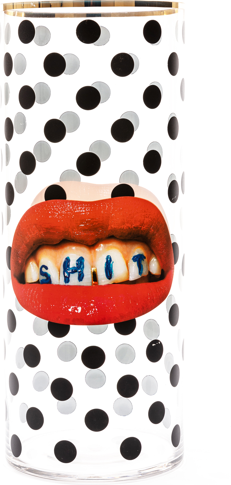 Toiletpaper Shit Pois Vase 50 cm Zylinder