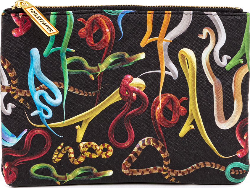 Toiletpaper Snakes Unterarmtasche 21 x 15,5 cm