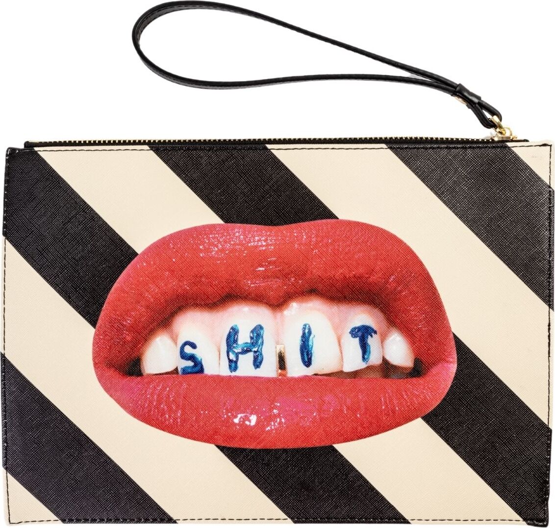 Toiletpaper Stripes Shit Tasche 28 cm flach mit Griff