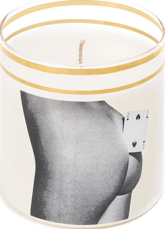 Toiletpaper Two of Spades Kerze aus Glas