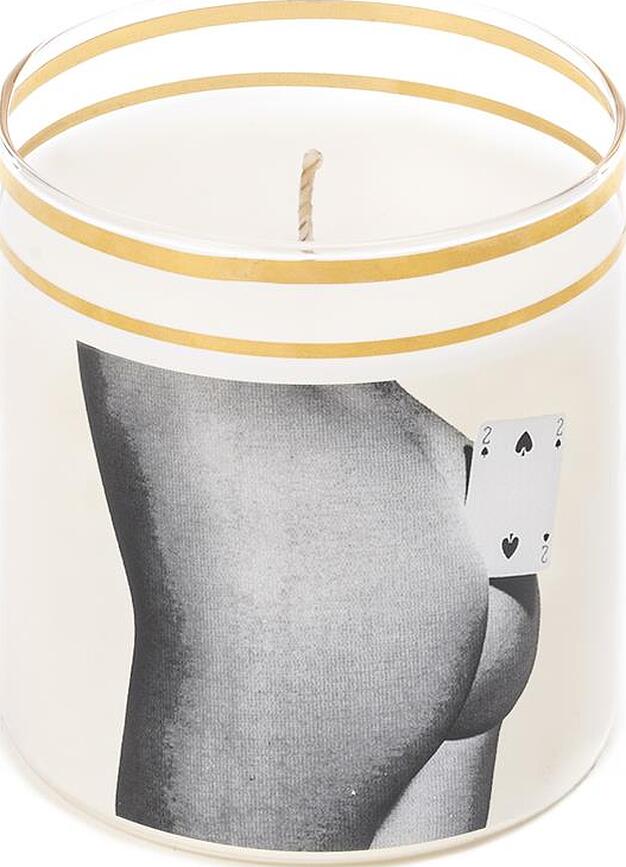 Toiletpaper Two of Spades Kerze aus Glas
