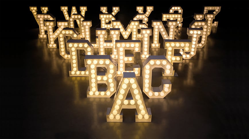 Vegaz Φωτιζόμενο Γράμμα S, LED