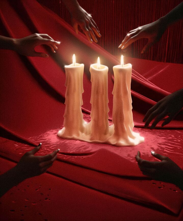 Vela de triple mecha Melt-D