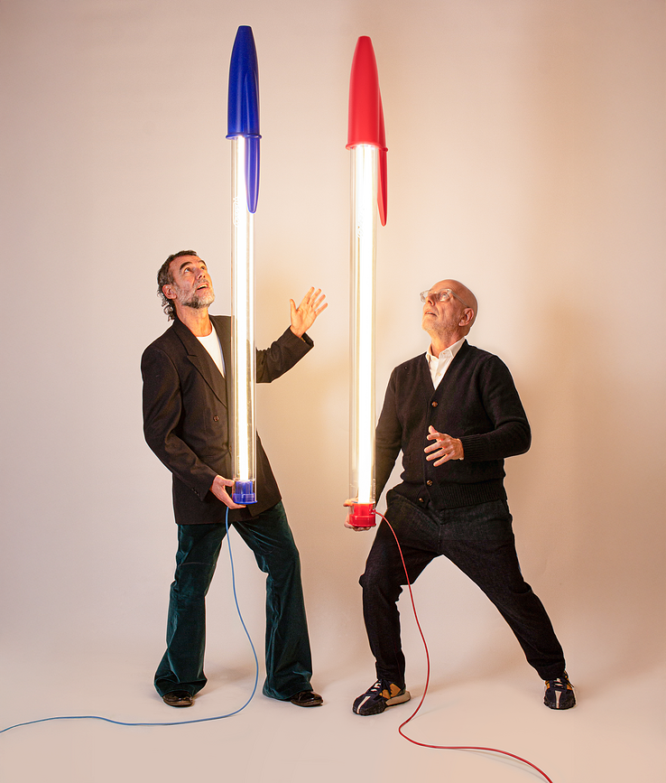 Viseča ali stenska svetilka BIC LED 173 cm, modra