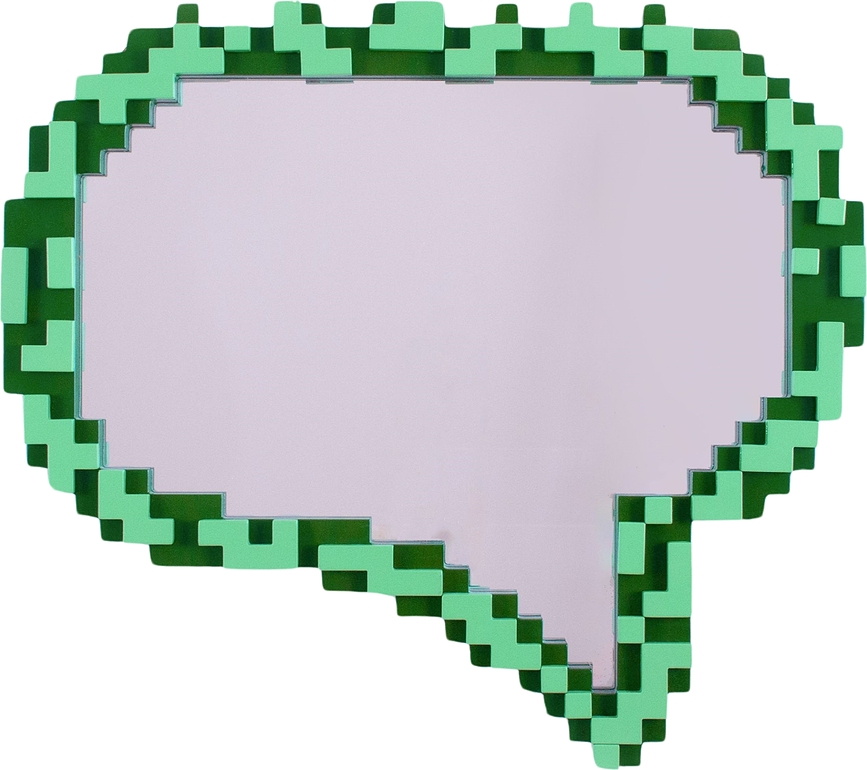 Zrkadlo na stenu Pixel Message
