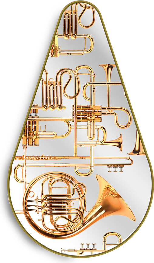 Zrkadlo Toiletpaper Trumpets 80,5 cm