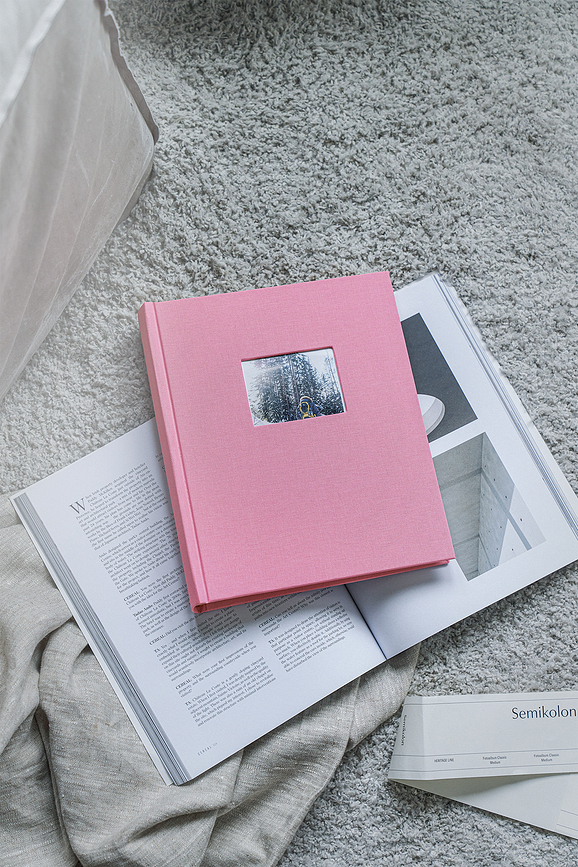 Álbum de fotos Classic Finestra, mediano, naranja