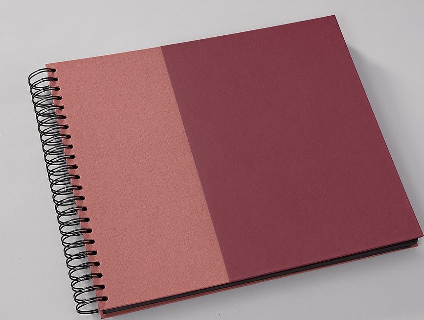 Álbum de fotos de espiral Natural Affair, rosa y burdeos
