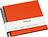 Álbum de Fotos Uni Economy, mediano, naranja, con hojas negras