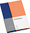 Album foto Leporello Cutting Edge albastru cobalt-de culoarea piersicii