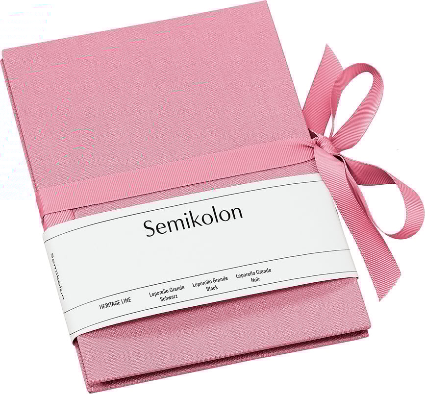 Álbum Leporello Uni, grande, rosa