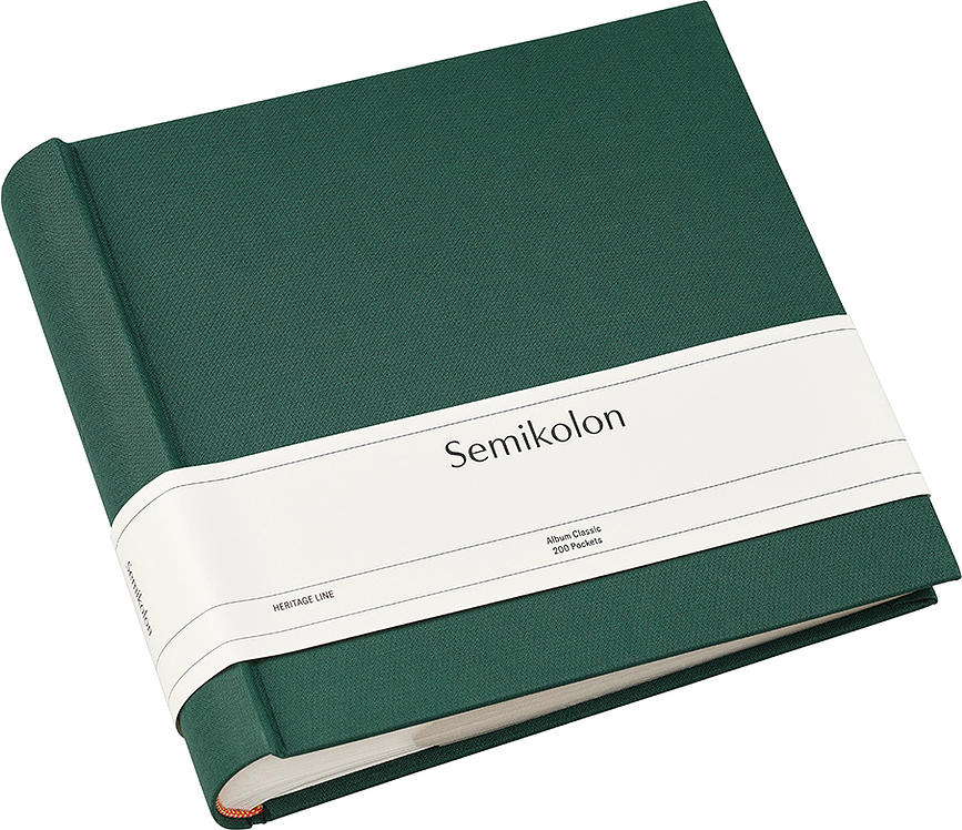 Album za fotografije Classic, temno zelen