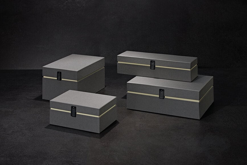 Caja Organizadora rectangular One Line, negra