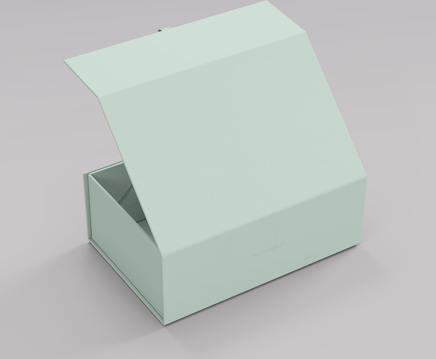 Caja Organizadora 4Rooms, talla L, verde matcha