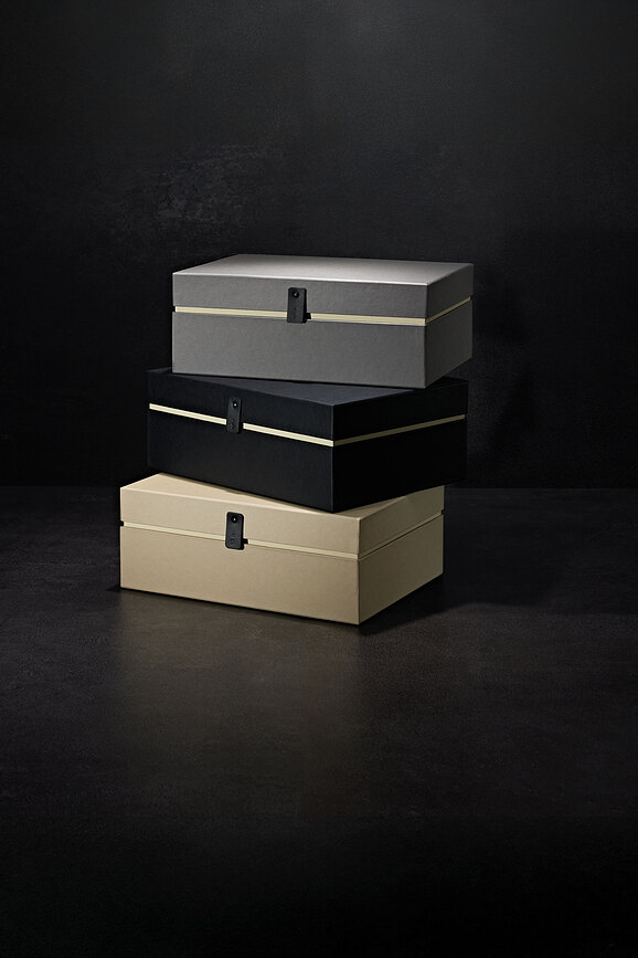 Caja de Almacenaje One Line, L, negra