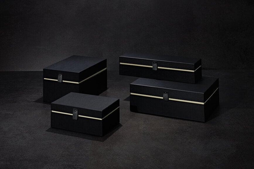 Caja de Almacenaje One Line, L, negra