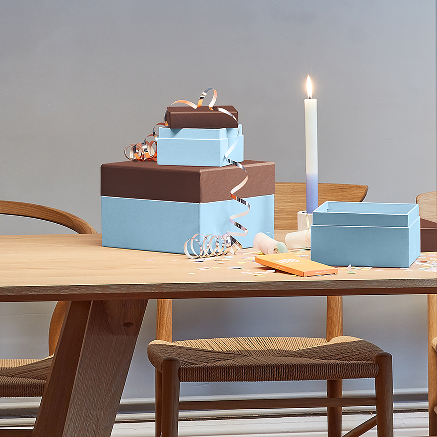 Caja de Regalo Cutting Edge L, frambuesa y fucsia