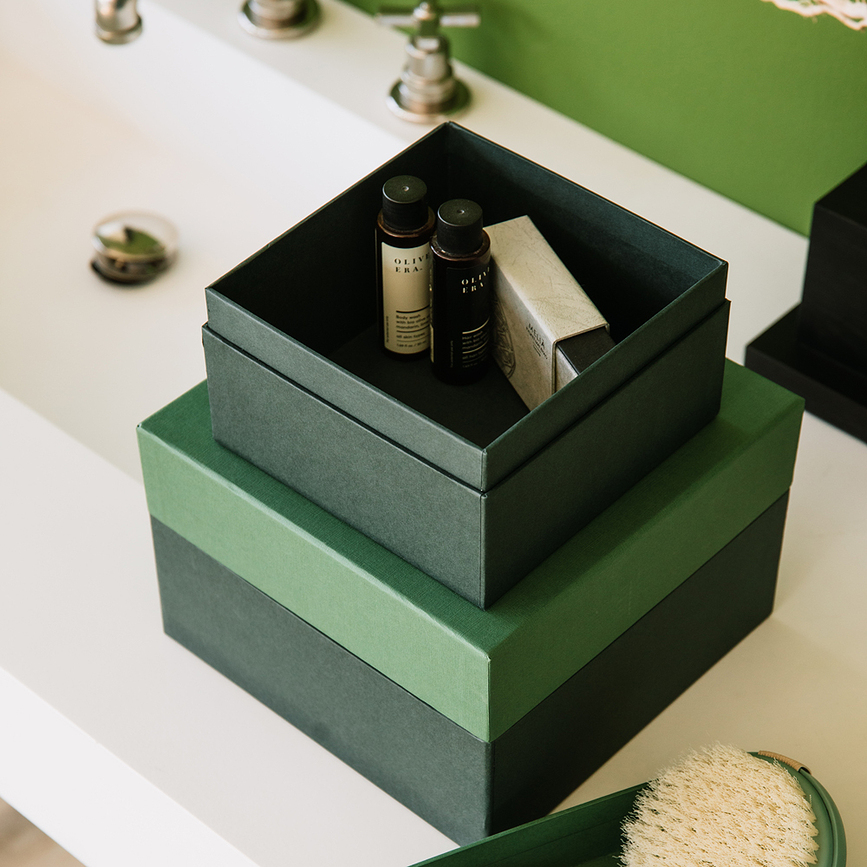 Caja de Regalo Natural Affair, talla M, gris azulado