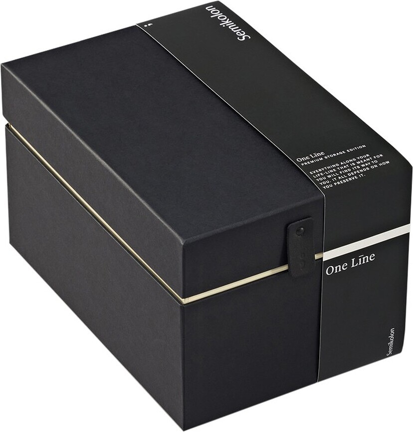 Caja organizadora alta One Line, negra