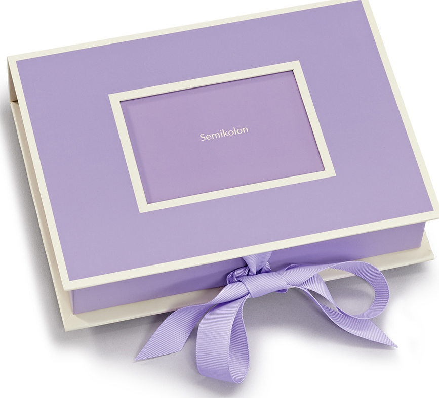 Caja para fotos Die Kante, lila