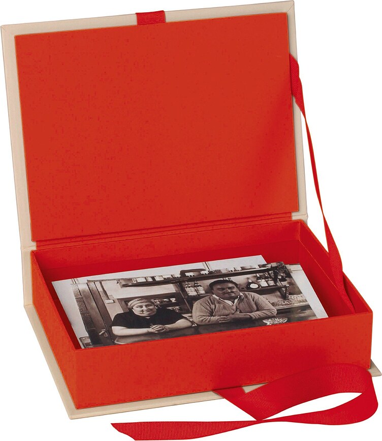 Caja para Fotos Die Kante, burdeos