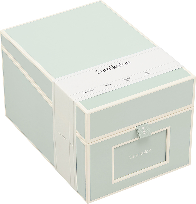 Caja para fotos y CD Die Kante, menta