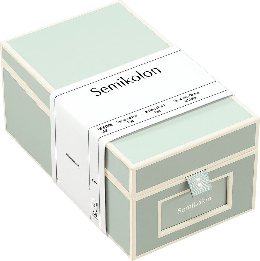 Caja para Tarjetas de Visita Die Kante, menta