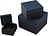 Cajas de Regalo Natural Affair, azul marino oscuro, 3 unidades