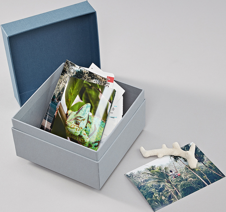 Cajas de Regalo Natural Affair, azul marino oscuro, 3 unidades